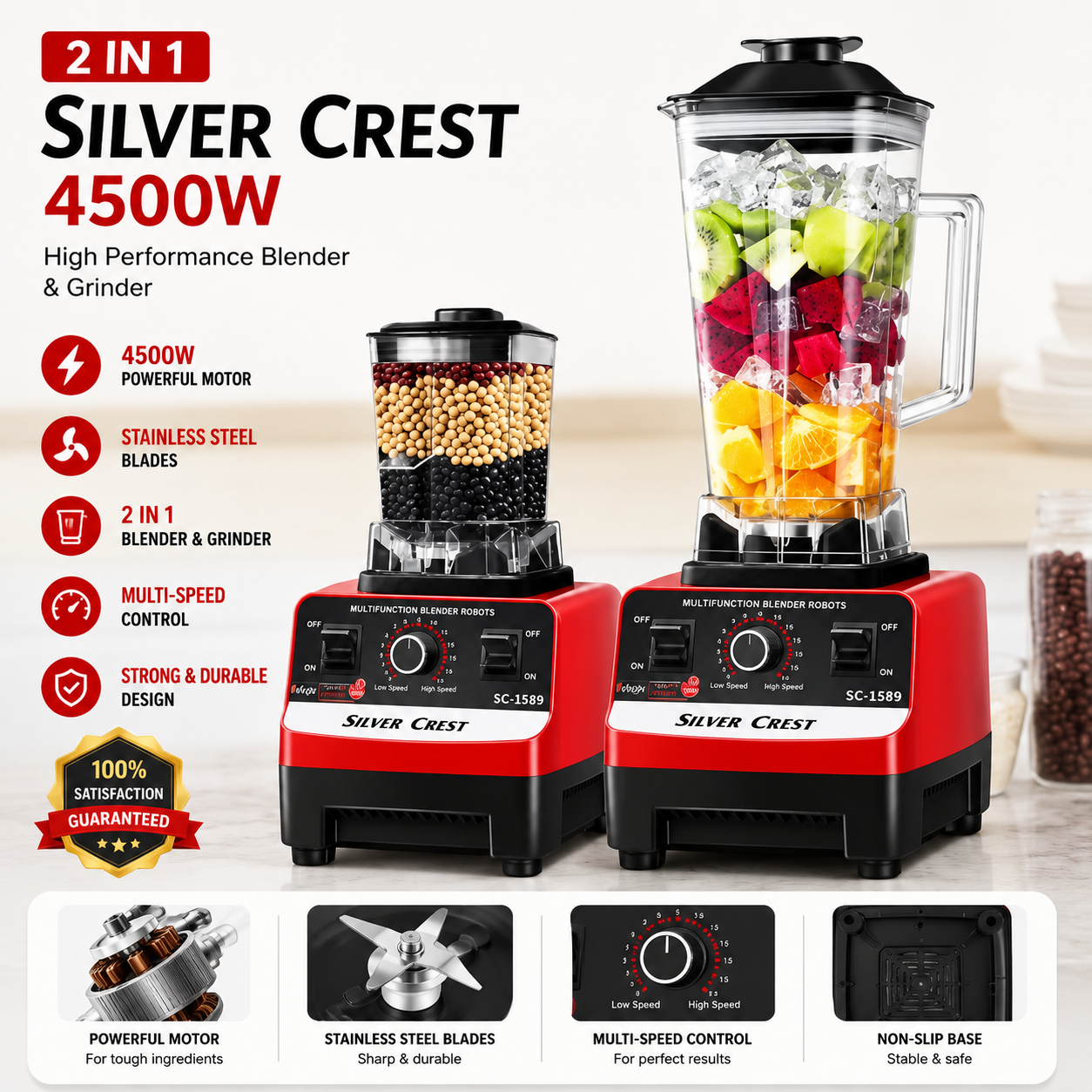 Orginal Silver Crest Juicer Blender 2 in 1